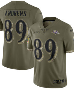 Mark Andrews Baltimore Ravens  2022 Salute To Service Limited Jersey  Olive
