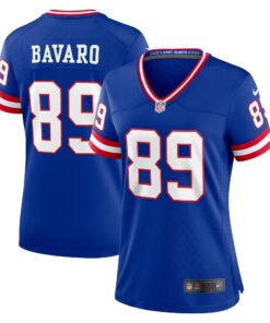 Mark Bavaro New York Giants  Women_s Classic Retired Player Game Jersey  Royal