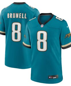 Mark Brunell Jacksonville Jaguars  Prowler Throwback Retired Player Game Jersey  Teal