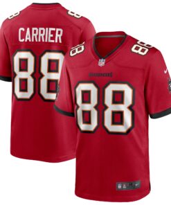 Mark Carrier Tampa Bay Buccaneers  Game Retired Player Jersey  Red