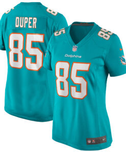 Mark Duper Miami Dolphins  Women_s Game Retired Player Jersey  Aqua