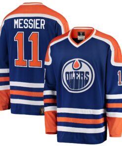 Mark Messier Edmonton Oilers Fanatics Premier Breakaway Retired Player Jersey  Blue