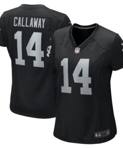 Marquez Callaway Las Vegas Raiders  Women_s Team Game Jersey   Black