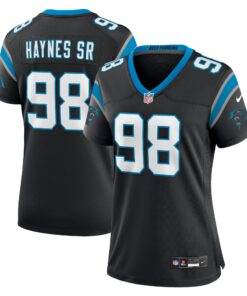 Marquis Haynes Sr. Carolina Panthers  Women_s Team Game Jersey  Black