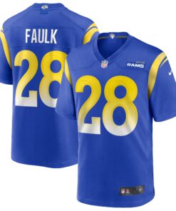 Marshall Faulk Los Angeles Rams  Game Retired Player Jersey  Royal