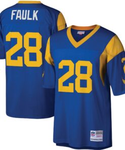Marshall Faulk Los Angeles Rams Mitchell amp Ness Legacy Replica Jersey  Royal