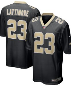 Marshon Lattimore New Orleans Saints  Game Jersey  Black