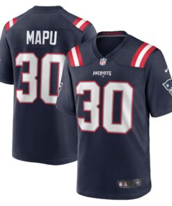 Marte Mapu New England Patriots  Team Game Jersey   Navy