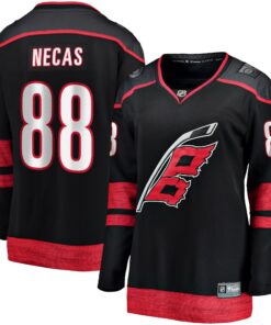 Martin Necas Carolina Hurricanes Fanatics Women_s Home Breakaway Player Jersey  Black
