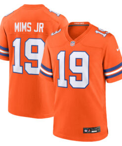Marvin Mims Jr Denver Broncos  Mile High Collection 1977 Throwback Player Game Jersey  Orange
