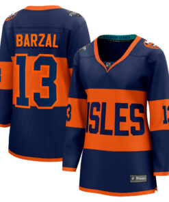 Mathew Barzal New York Islanders Fanatics Women_s 2024 NHL Stadium Series Breakaway Player Jerseynbspâ€“ Navy