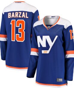 Mathew Barzal New York Islanders Fanatics Women_s Alternate Breakaway Jersey  Blue