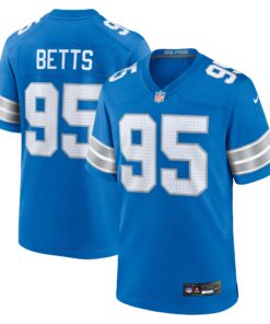 Mathieu Betts Detroit Lions  Game Jersey   Blue