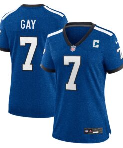 Matt Gay Indianapolis Colts  Women_s Indiana Nights Alternate Game Jersey  Royal
