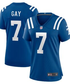 Matt Gay Indianapolis Colts  Women_s Team Game Jersey  Royal