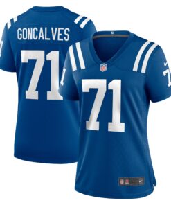 Matt Goncalves Indianapolis Colts  Women_s Game Jersey   Royal