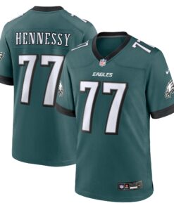Matt Hennessy Philadelphia Eagles   Game Jersey  Midnight Green