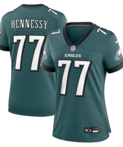 Matt Hennessy Philadelphia Eagles  Women_s  Game Jersey  Midnight Green