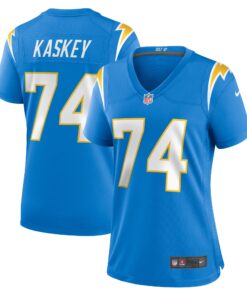 Matt Kaskey Los Angeles Chargers  Women_s Team Game Jersey  Powder Blue
