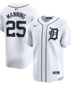 Matt Manning Detroit TigersHome Limited Player Jersey  White