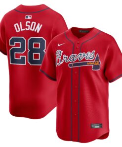 Matt Olson Atlanta BravesAlternate Limited Player Jerseynbspâ€“ Red