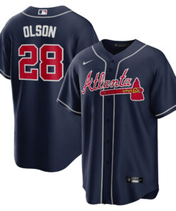 Matt Olson Atlanta BravesBig amp Tall Alternate Replica Player Jersey  Navy