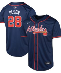 Matt Olson Atlanta BravesYouth Alternate Limited Player Jerseynbspâ€“ Navy