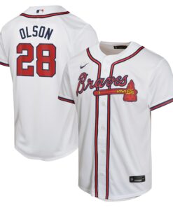 Matt Olson Atlanta BravesYouth Home Game Player Jersey  White