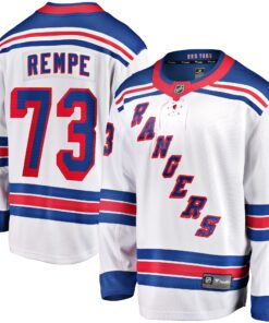Matt Rempe New York Rangers Fanatics Away Premier Breakaway Player Jersey  White