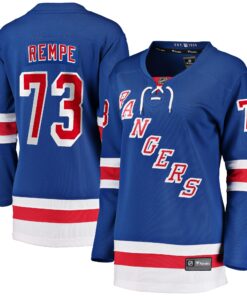 Matt Rempe New York Rangers Fanatics Women_s Home Breakaway Jersey  Blue