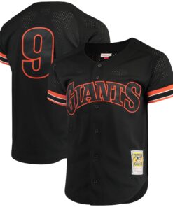 Matt Williams San Francisco Giants Mitchell amp Ness Cooperstown Collection Mesh Batting Practice ButtonUp Jersey  Black