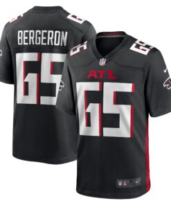 Matthew Bergeron Atlanta Falcons  Team Game Jersey   Black