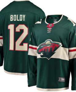 Matthew Boldy Minnesota Wild Fanatics Home Breakaway Player Jersey  Green