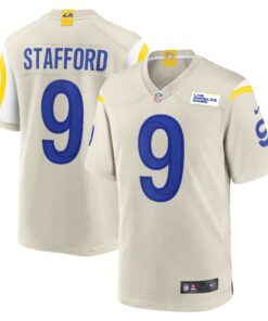 Matthew Stafford Los Angeles Rams  Game Jersey  Bone