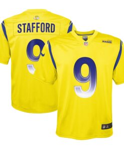 Matthew Stafford Los Angeles Rams  Youth Inverted Game Jersey  Gold
