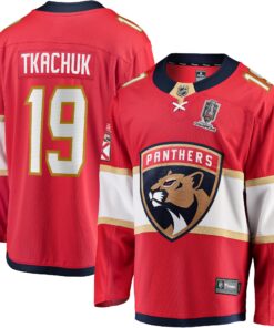 Matthew Tkachuk Florida Panthers Fanatics Home 2024 Stanley Cup Champions Breakaway Player Jerseynbspâ€“ Red