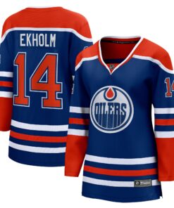 Mattias Ekholm Edmonton Oilers Women_s Fanatics Home Breakaway Jersey  Royal