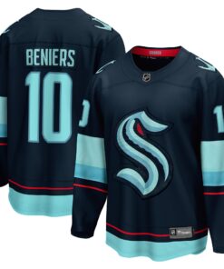 Matty Beniers Seattle Kraken Fanatics Premier Breakaway Player Jersey  Deep Sea Blue