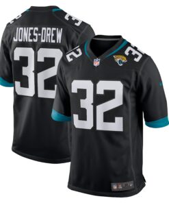 Maurice JonesDrew Jacksonville Jaguars  Game Retired Player Jersey  Black