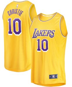Max Christie Los Angeles Lakers Fanatics Fast Break Replica Jersey - Icon Edition - Gold