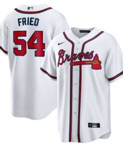 Max Fried Atlanta BravesHome Replica Player Jersey  White