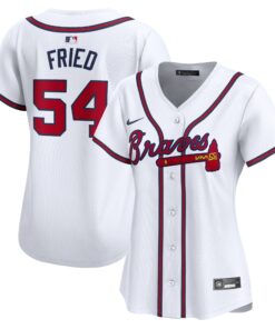 Max Fried Atlanta BravesWomen_s  Home Limited Player Jersey  White