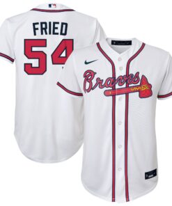 Max Fried Atlanta BravesYouth Alternate Replica Player Jersey  White