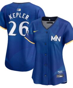 Max Kepler Minnesota TwinsWomen_s 2024 City Connect Limited Jersey  Royal
