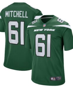 Max Mitchell New York Jets  Game Player Jersey  Gotham Green