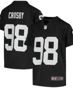 Maxx Crosby Las Vegas Raiders  Youth Game Jersey  Black