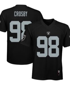 Maxx Crosby Las Vegas Raiders Youth Replica Player Jersey  Black