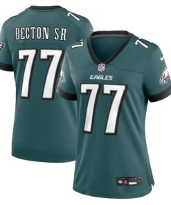 Mekhi Becton Sr.nbspPhiladelphia Eagles  Women_s Game Jersey  Midnight Green