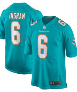 Melvin Ingram Miami Dolphins  Home Game Player Jersey  Aqua