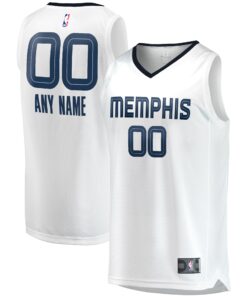 Memphis Grizzlies Fanatics Fast Break Custom Replica Jersey - Association Edition - White